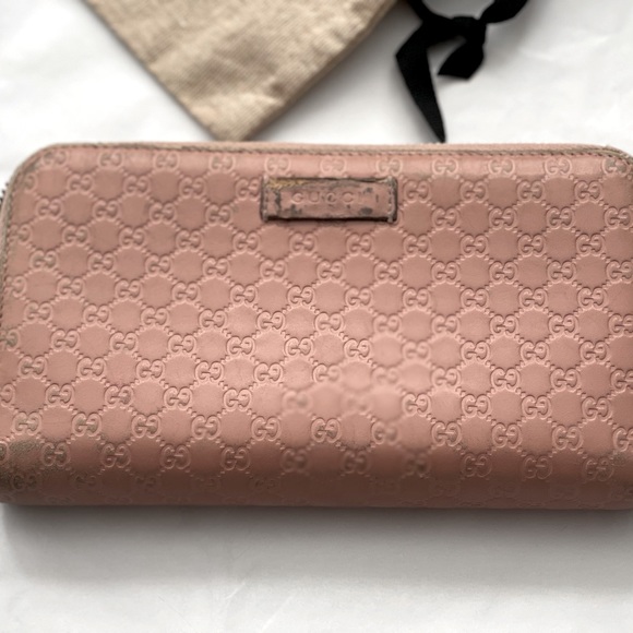 GUCCI - Micro Guccissima Zip Around Continental Wallet - Picture 7 of 16